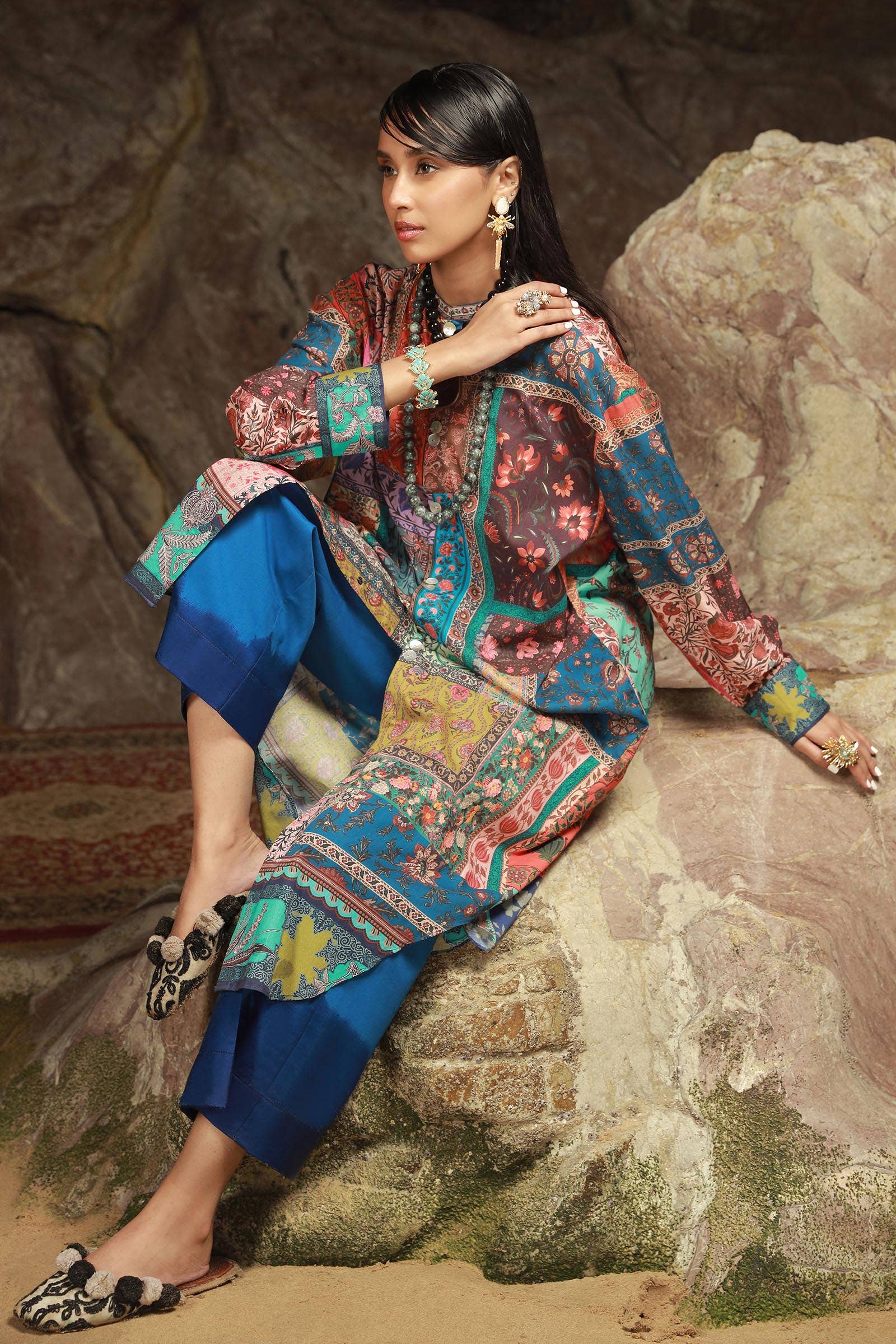 Sana Safinaz | Mahay Spring 24 | H241-014B-2C - Pakistani Clothes for women, in United Kingdom and United States