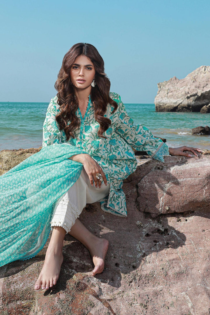 Sana Safinaz | Mahay Spring 24 | H241-002A-2BI - Hoorain Designer Wear - Pakistani Ladies Branded Stitched Clothes in United Kingdom, United states, CA and Australia