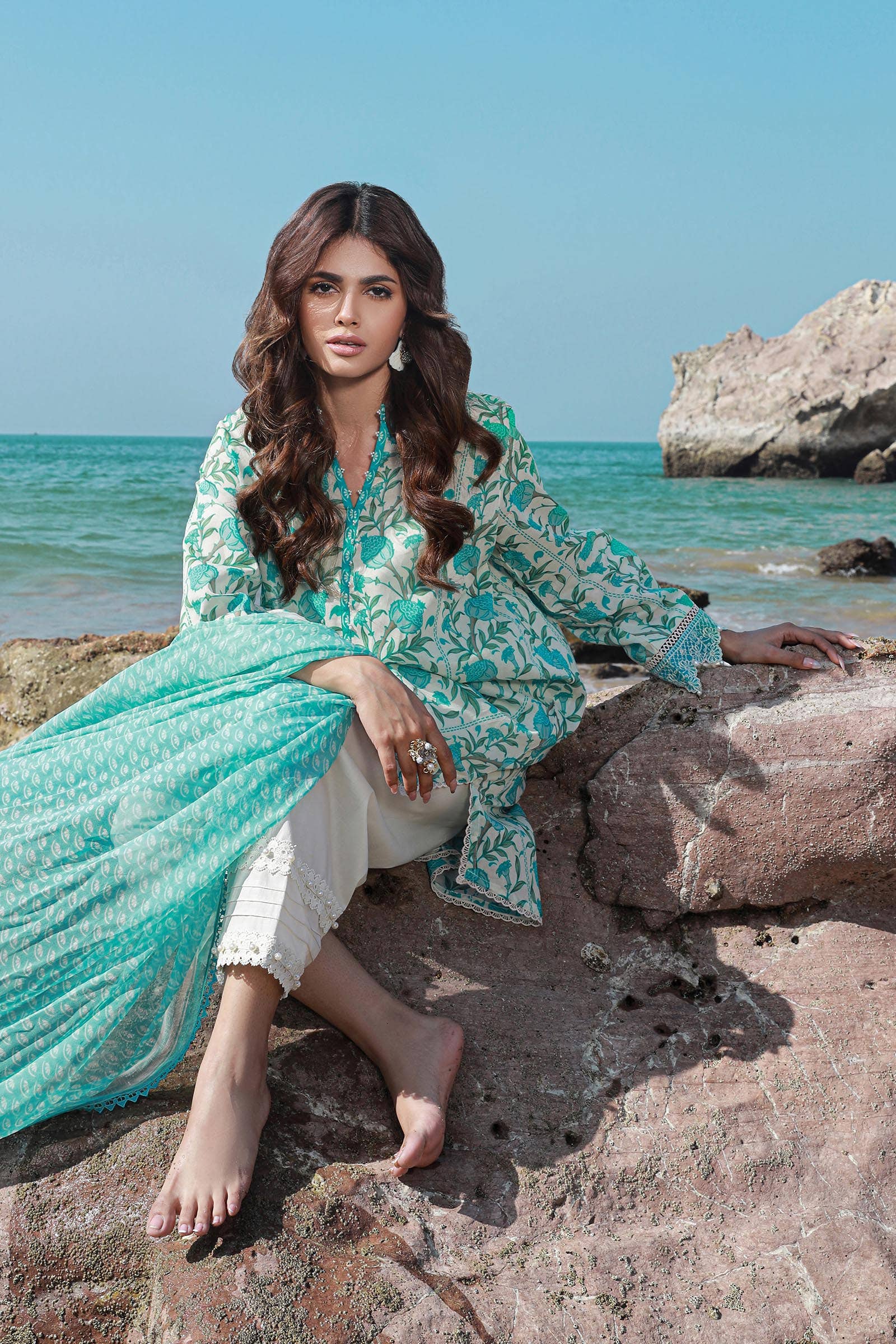 Sana Safinaz | Mahay Spring 24 | H241-002A-2BI - Pakistani Clothes for women, in United Kingdom and United States