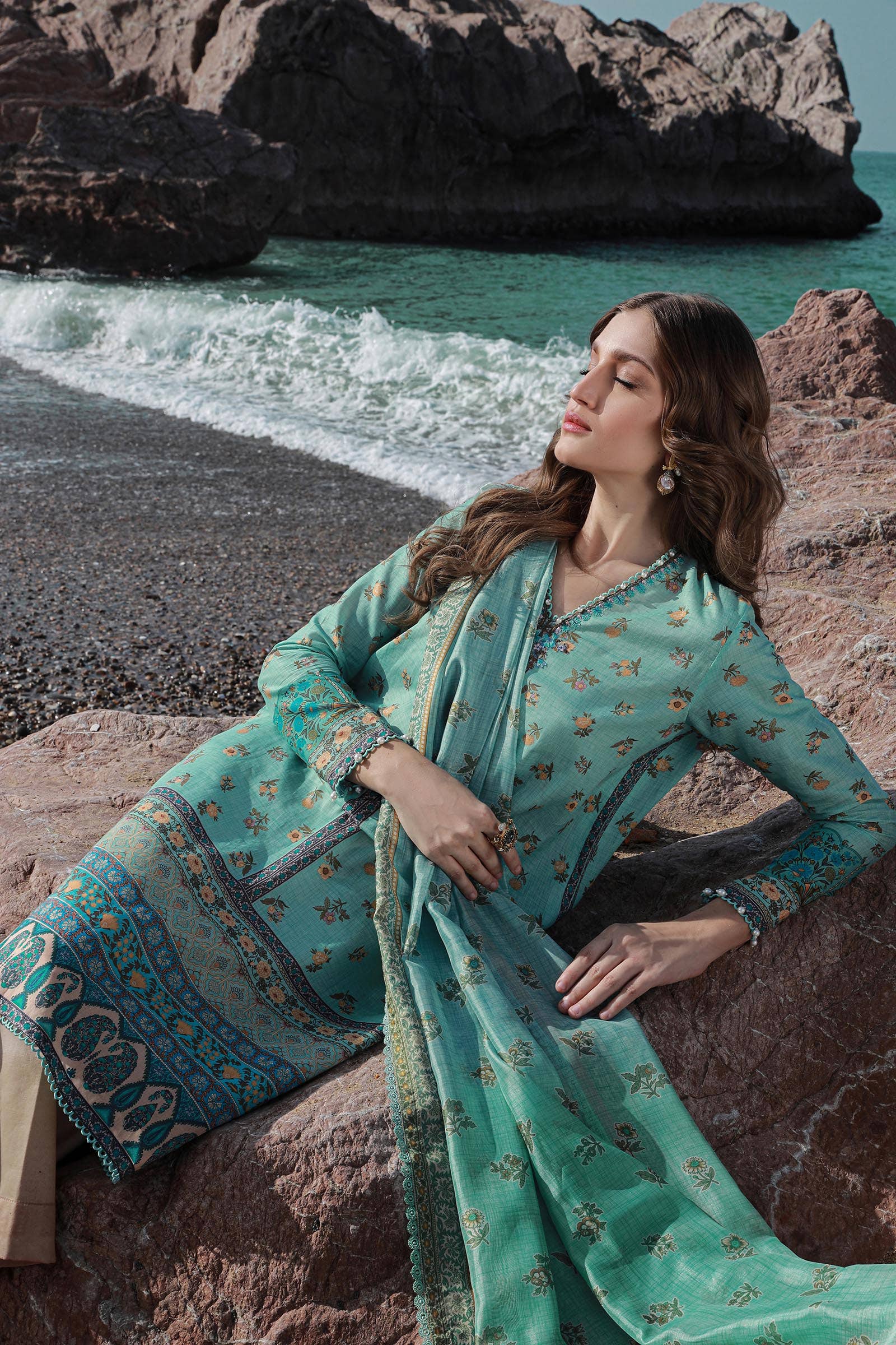 Sana Safinaz | Mahay Spring 24 | H241-017B-2BK - Pakistani Clothes for women, in United Kingdom and United States