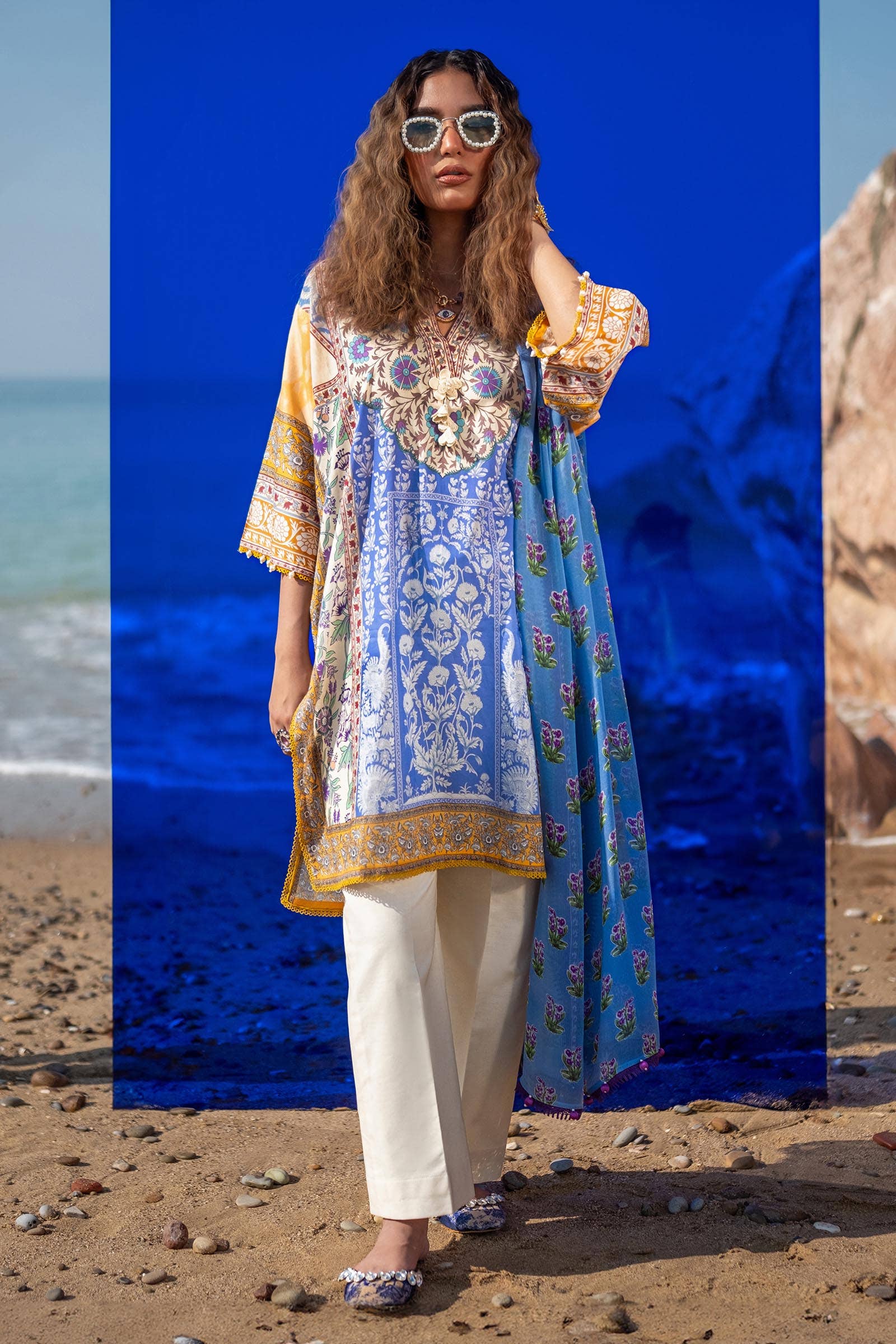 Sana Safinaz | Mahay Spring 24 | H241-003A-2BI - Pakistani Clothes for women, in United Kingdom and United States