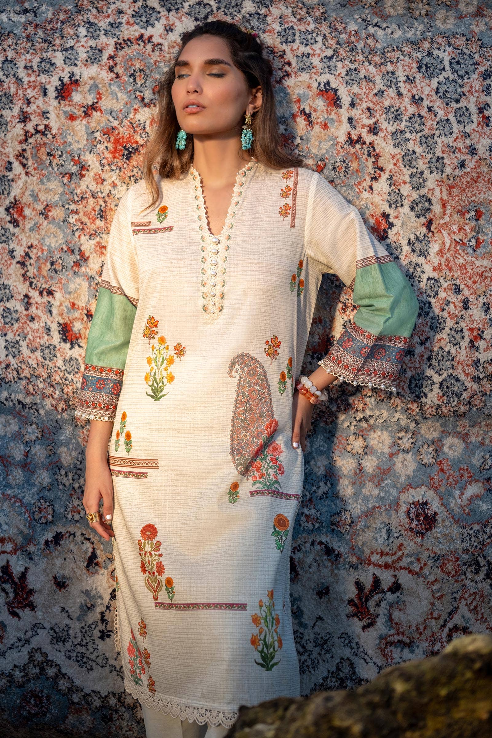 Sana Safinaz | Mahay Spring 24 | H241-022A-2BS - Pakistani Clothes for women, in United Kingdom and United States