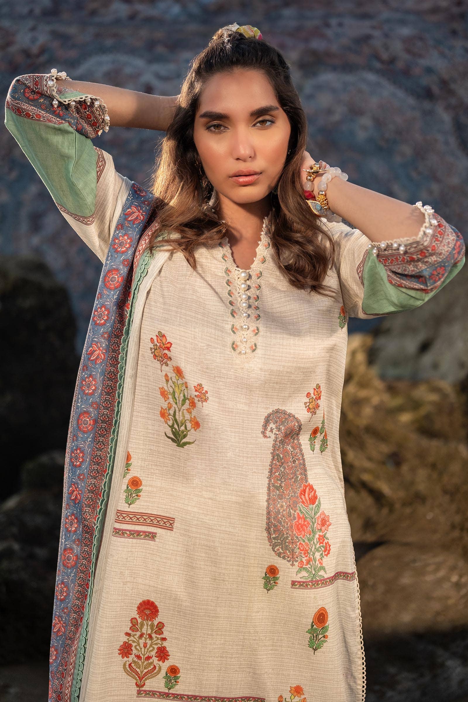 Sana Safinaz | Mahay Spring 24 | H241-022A-2BS - Pakistani Clothes for women, in United Kingdom and United States