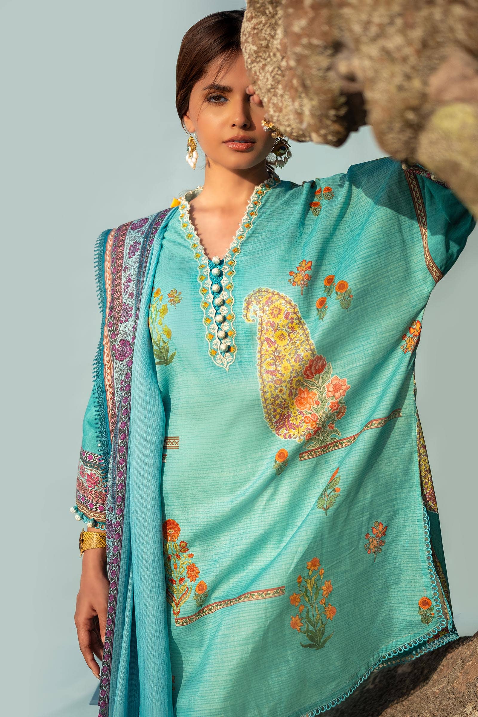 Sana Safinaz | Mahay Spring 24 | H241-022B-2BS - Pakistani Clothes for women, in United Kingdom and United States