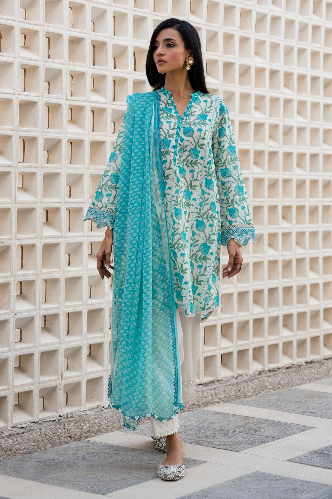 Sana Safinaz | Mahay Spring 24 | H241-002A-2BI - Pakistani Clothes for women, in United Kingdom and United States