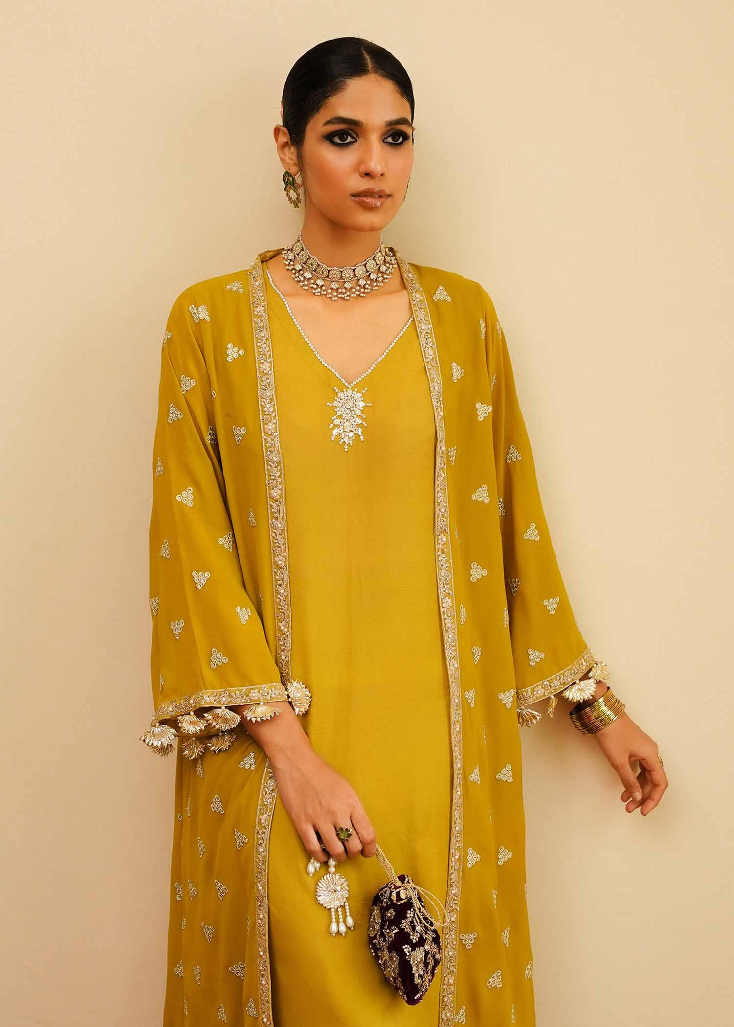 Mahgul | Eid Edit 2024 | Mustard Shine - Pakistani Clothes for women, in United Kingdom and United States