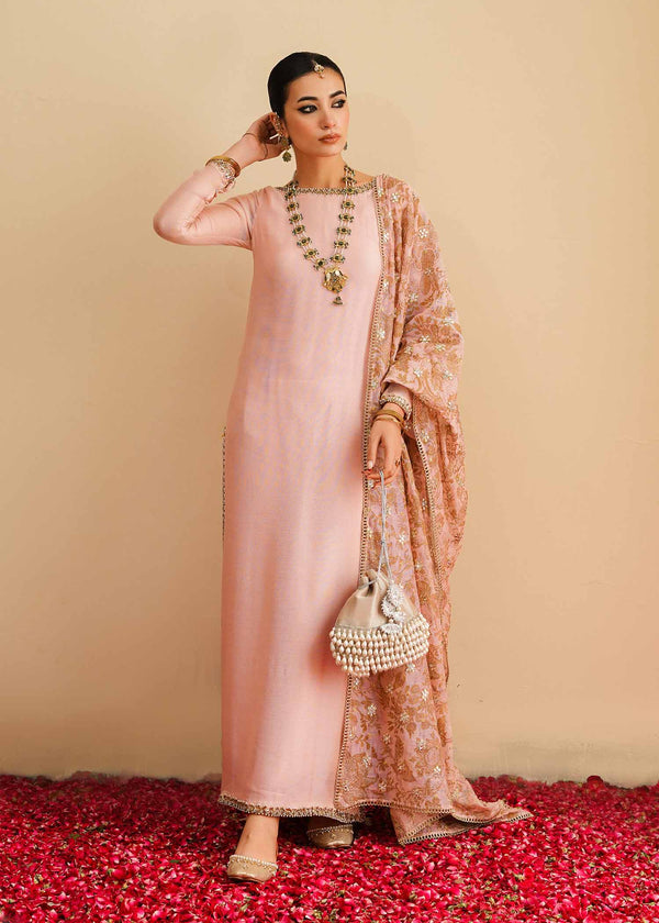 Mahgul | Eid Edit 2024 | Pink Elegance - Hoorain Designer Wear - Pakistani Ladies Branded Stitched Clothes in United Kingdom, United states, CA and Australia