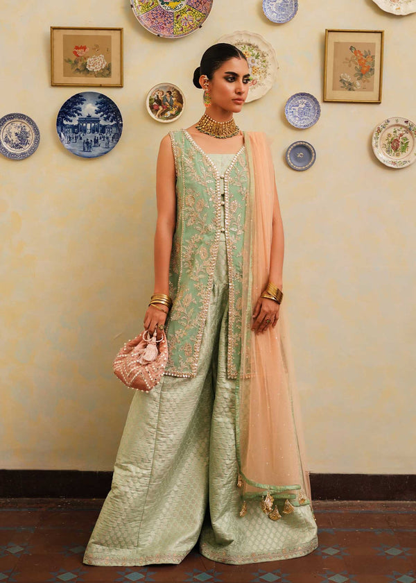 Mahgul | Eid Edit 2024 | Aqua Dream - Hoorain Designer Wear - Pakistani Ladies Branded Stitched Clothes in United Kingdom, United states, CA and Australia