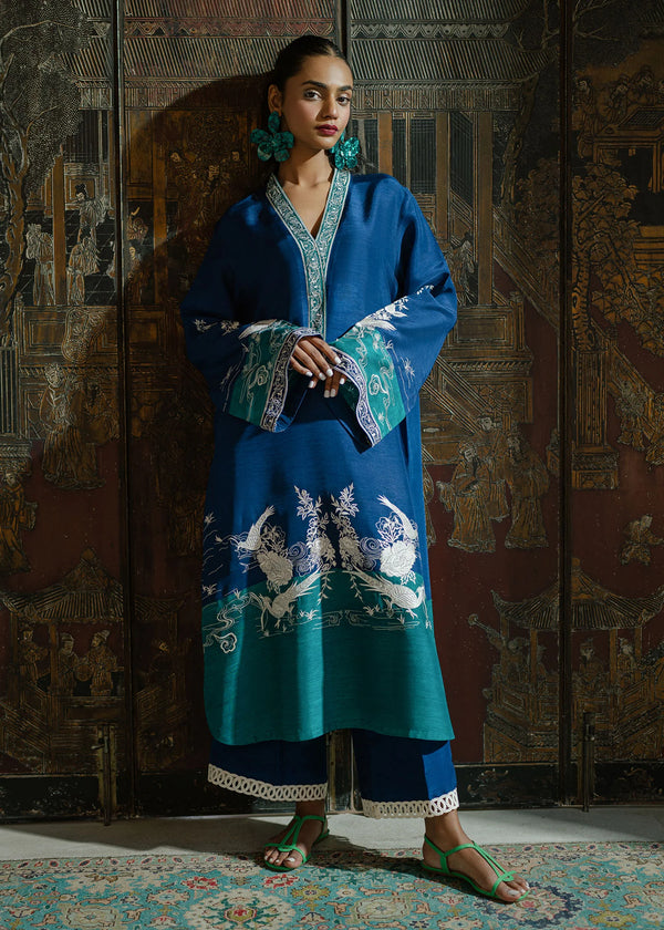 Mahgul | Eid Edit 2024 | Midnight Crush - Hoorain Designer Wear - Pakistani Ladies Branded Stitched Clothes in United Kingdom, United states, CA and Australia