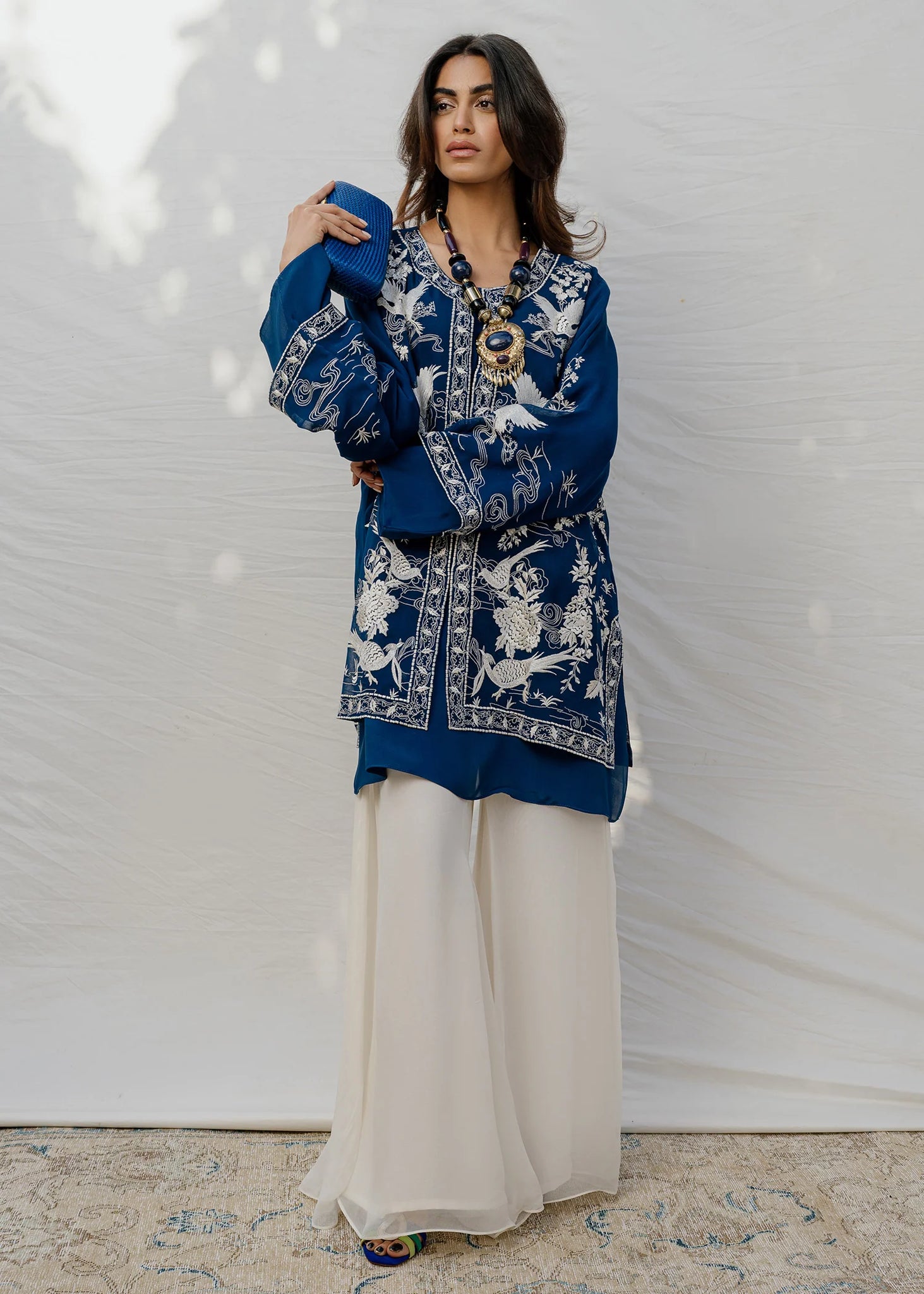 Mahgul | Eid Edit 2024 | Blue Crane - Pakistani Clothes for women, in United Kingdom and United States