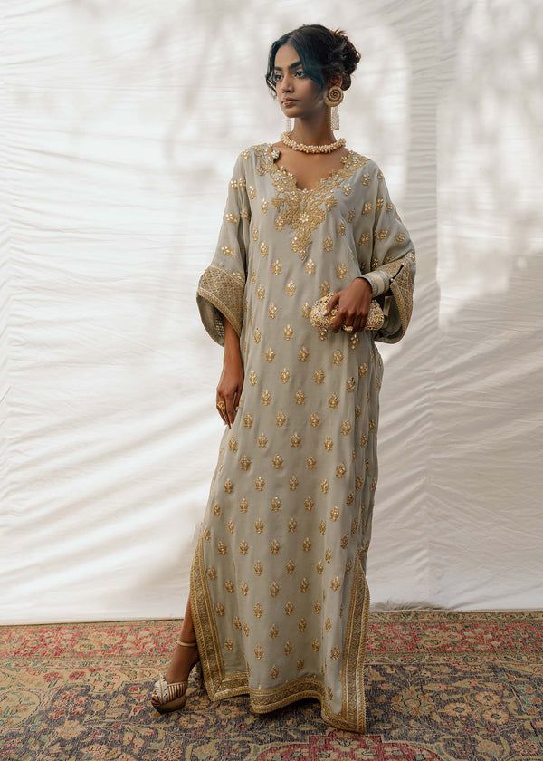 Mahgul | Eid Edit 2024 | Grey Amethyst - Hoorain Designer Wear - Pakistani Ladies Branded Stitched Clothes in United Kingdom, United states, CA and Australia