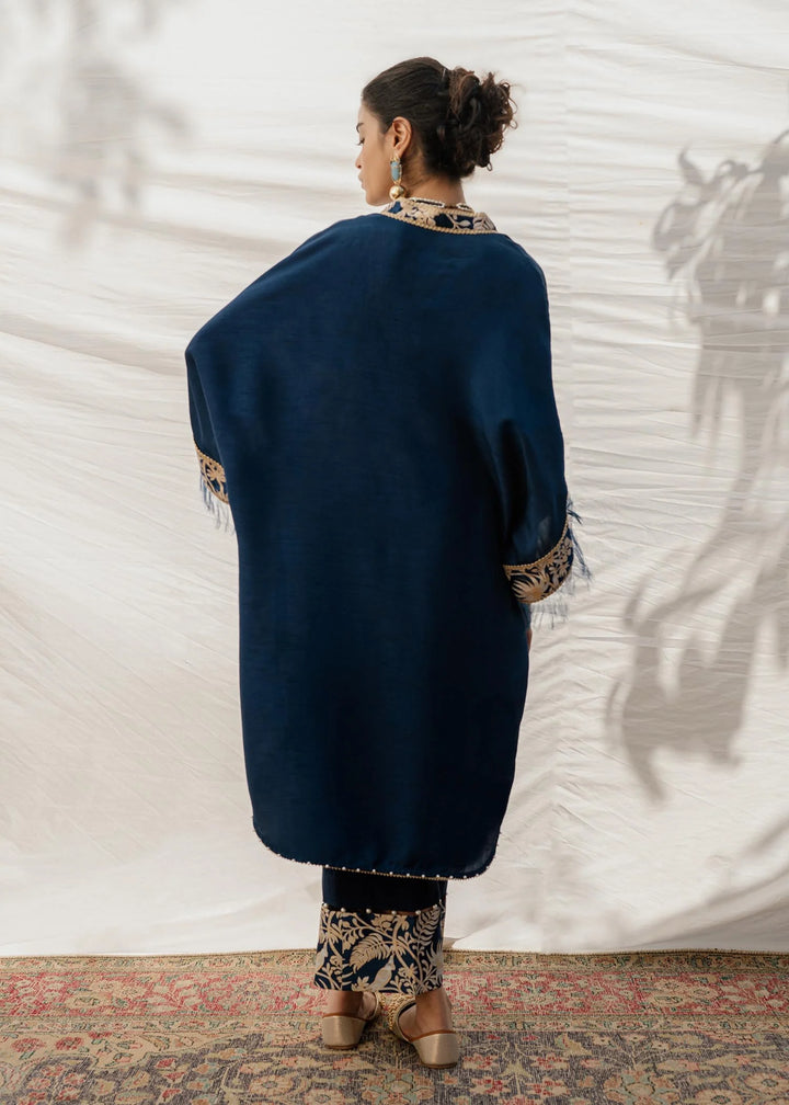 Mahgul | Eid Edit 2024 | Cobalt Sea - Hoorain Designer Wear - Pakistani Ladies Branded Stitched Clothes in United Kingdom, United states, CA and Australia