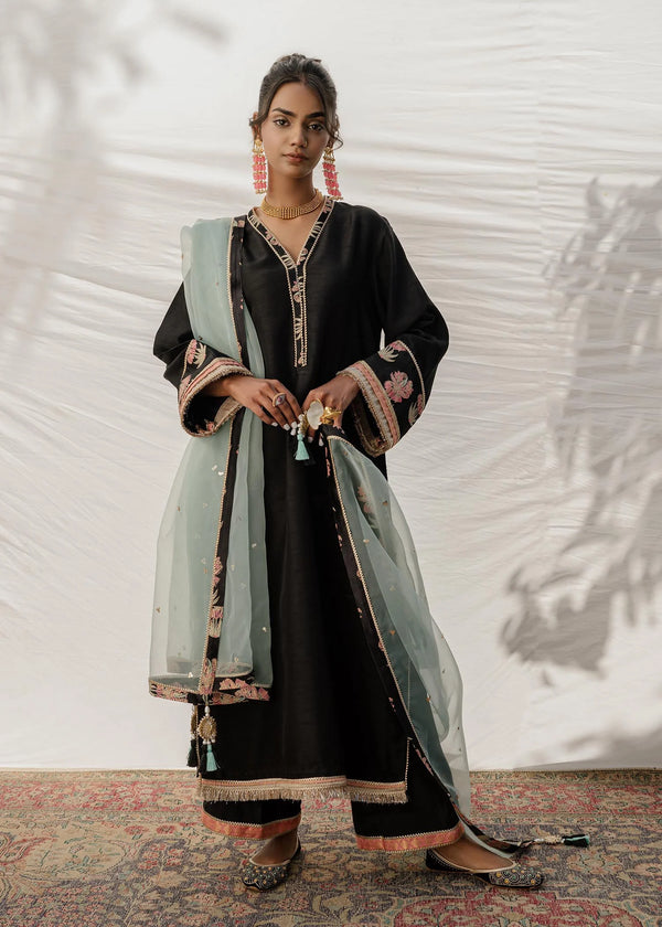 Mahgul | Eid Edit 2024 | Black Sea - Hoorain Designer Wear - Pakistani Ladies Branded Stitched Clothes in United Kingdom, United states, CA and Australia