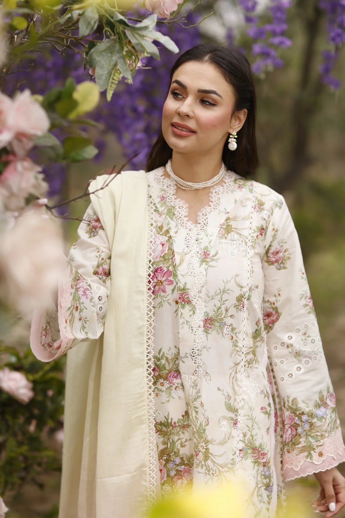 Manara | Vintage Flora 24 | Jasmine - Pakistani Clothes for women, in United Kingdom and United States