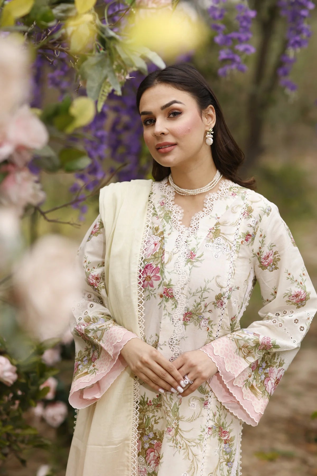 Manara | Vintage Flora 24 | Jasmine - Pakistani Clothes for women, in United Kingdom and United States