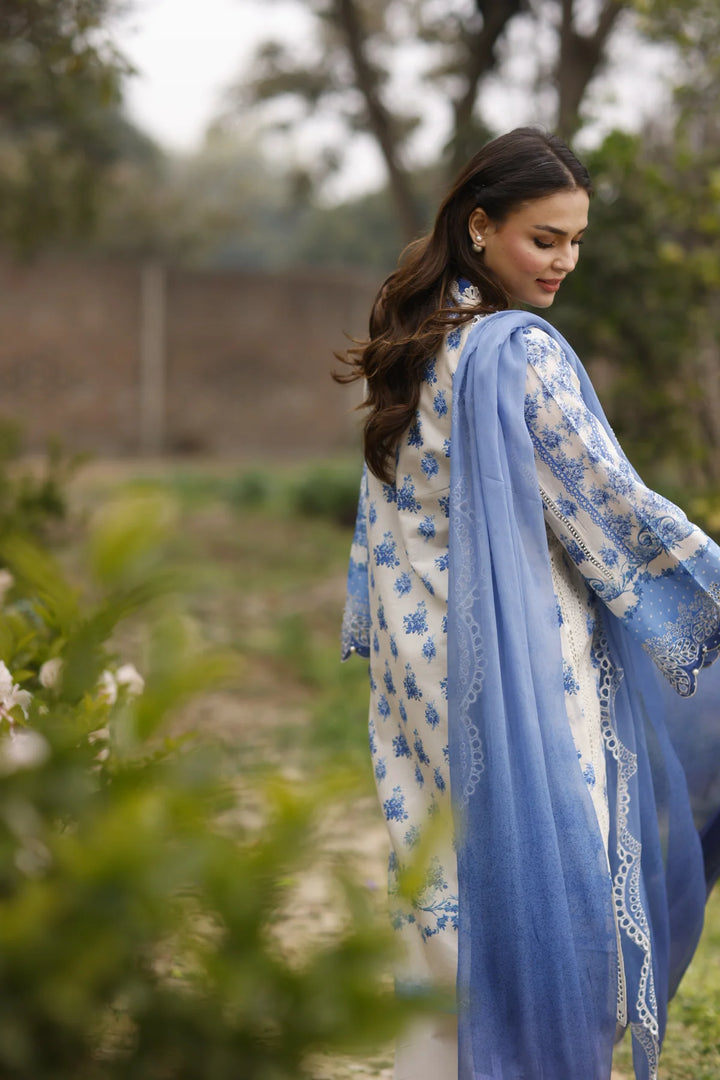 Manara | Vintage Flora 24 | Porcelain - Hoorain Designer Wear - Pakistani Ladies Branded Stitched Clothes in United Kingdom, United states, CA and Australia