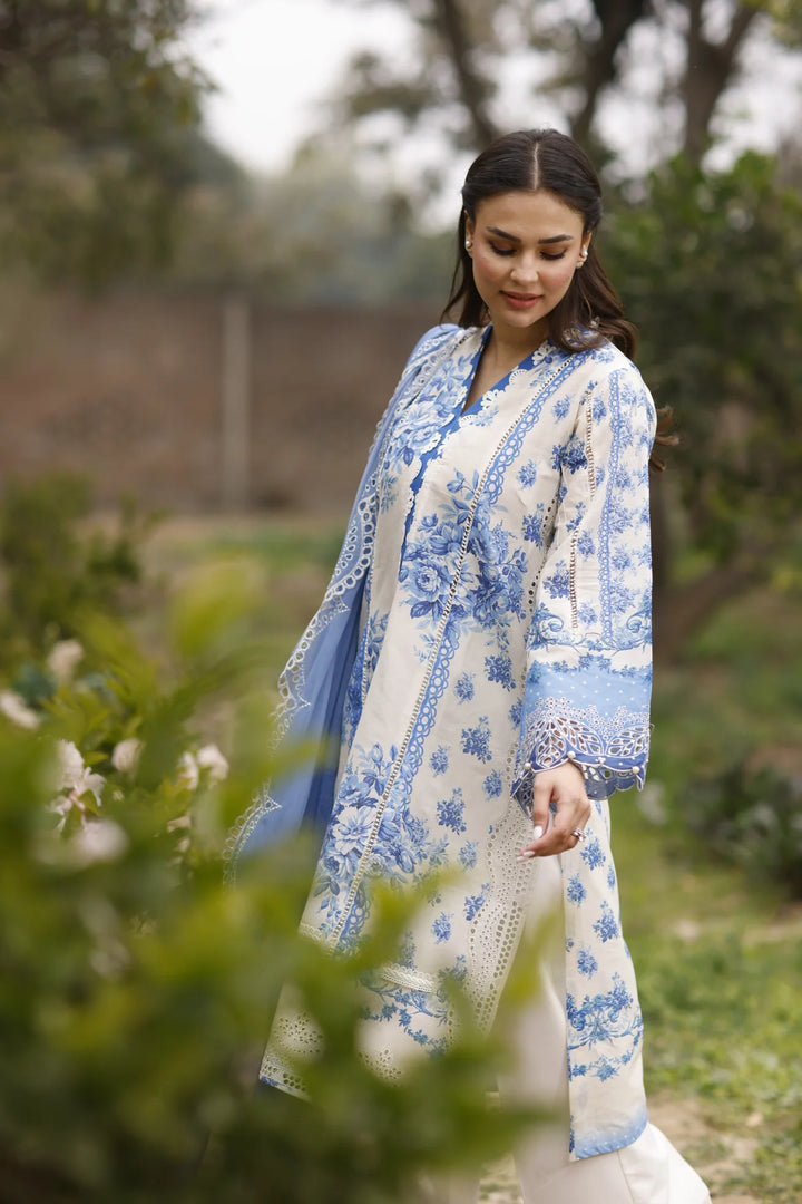 Manara | Vintage Flora 24 | Porcelain - Hoorain Designer Wear - Pakistani Ladies Branded Stitched Clothes in United Kingdom, United states, CA and Australia