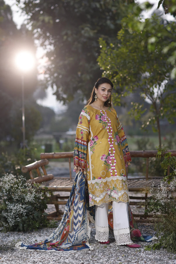 Manara | Vintage Flora 24 | Camellia - Hoorain Designer Wear - Pakistani Designer Clothes for women, in United Kingdom, United states, CA and Australia