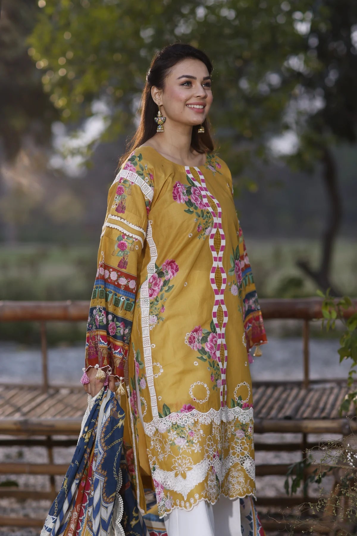 Manara | Vintage Flora 24 | Camellia - Pakistani Clothes for women, in United Kingdom and United States