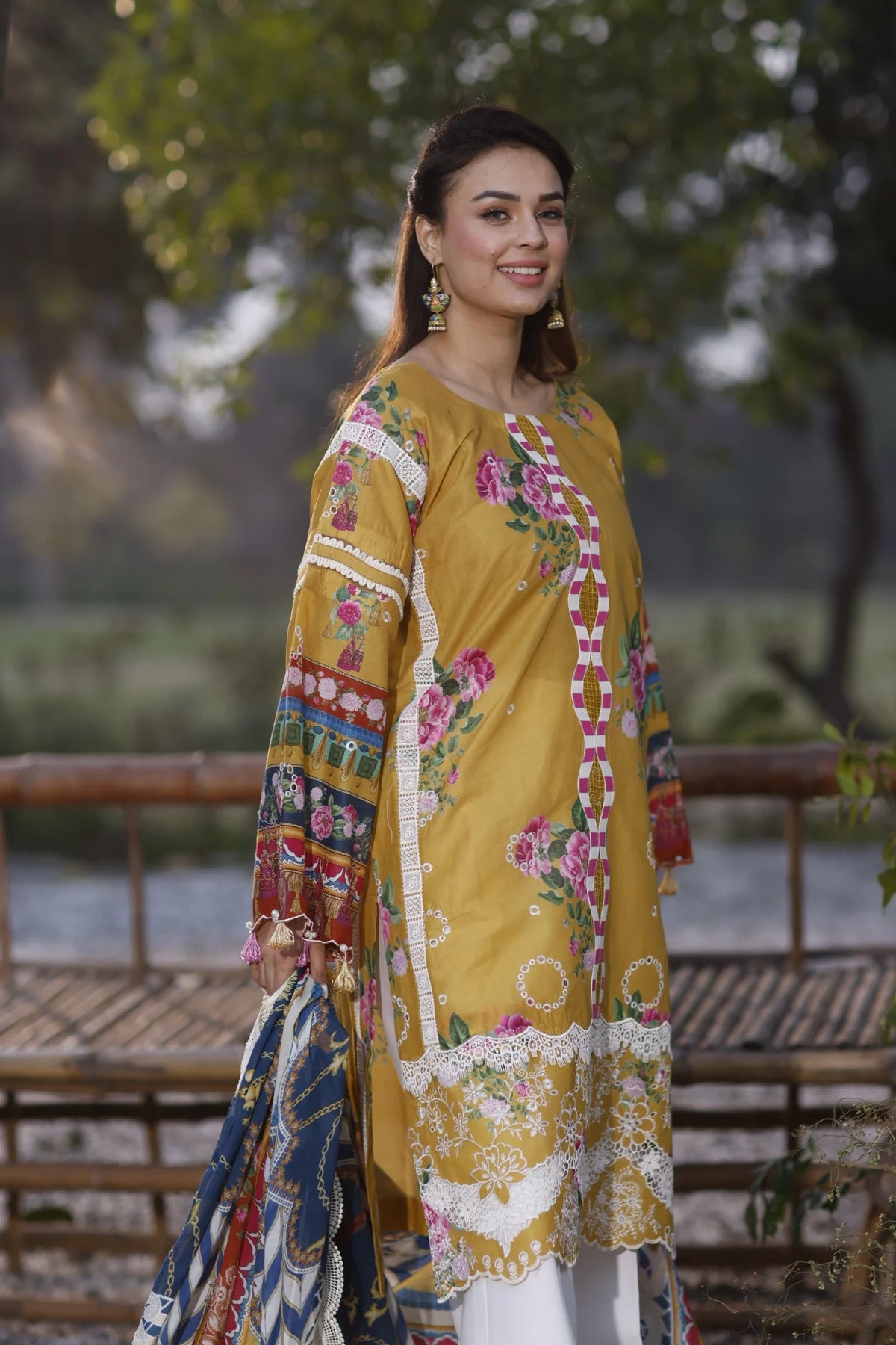 Manara | Vintage Flora 24 | Camellia - Pakistani Clothes for women, in United Kingdom and United States