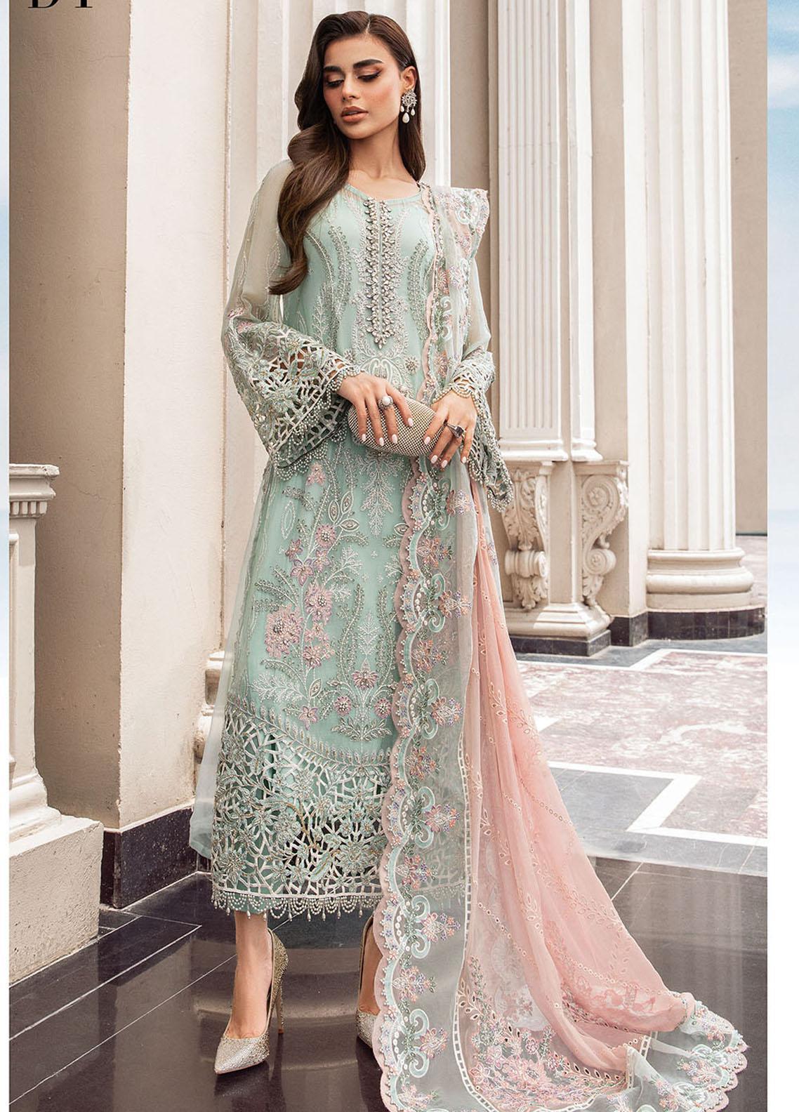 Maria B | Luxury Chiffon Collection | Mint Green