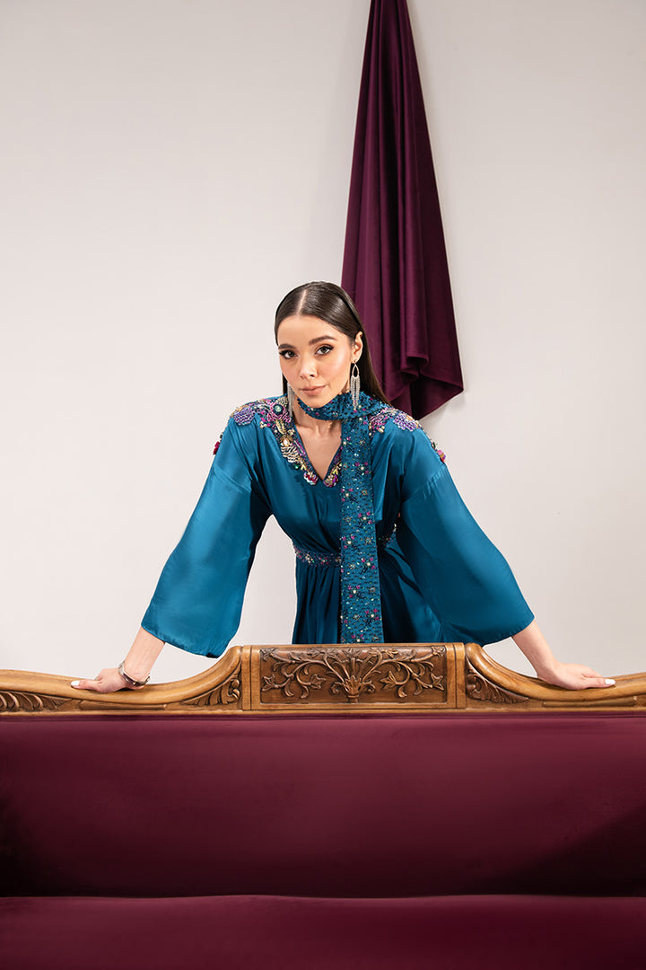 Maria Osama Khan | Tiffany Formals | Sapphire - Pakistani Clothes for women, in United Kingdom and United States