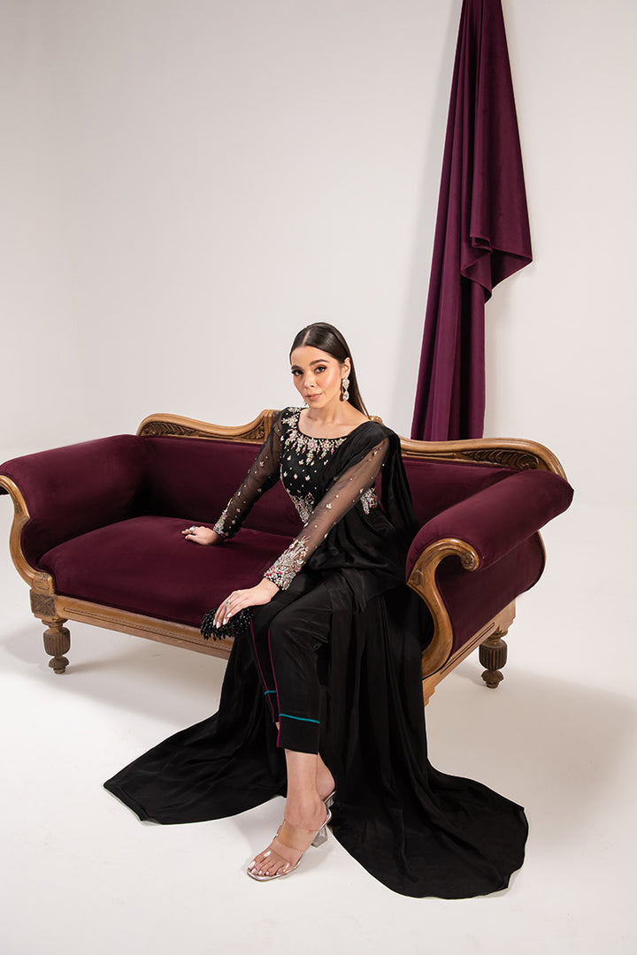 Maria Osama Khan | Tiffany Formals | Obsidian - Pakistani Clothes for women, in United Kingdom and United States