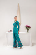 Maria Osama Khan | Tiffany Formals | Aquamarine - Pakistani Clothes for women, in United Kingdom and United States