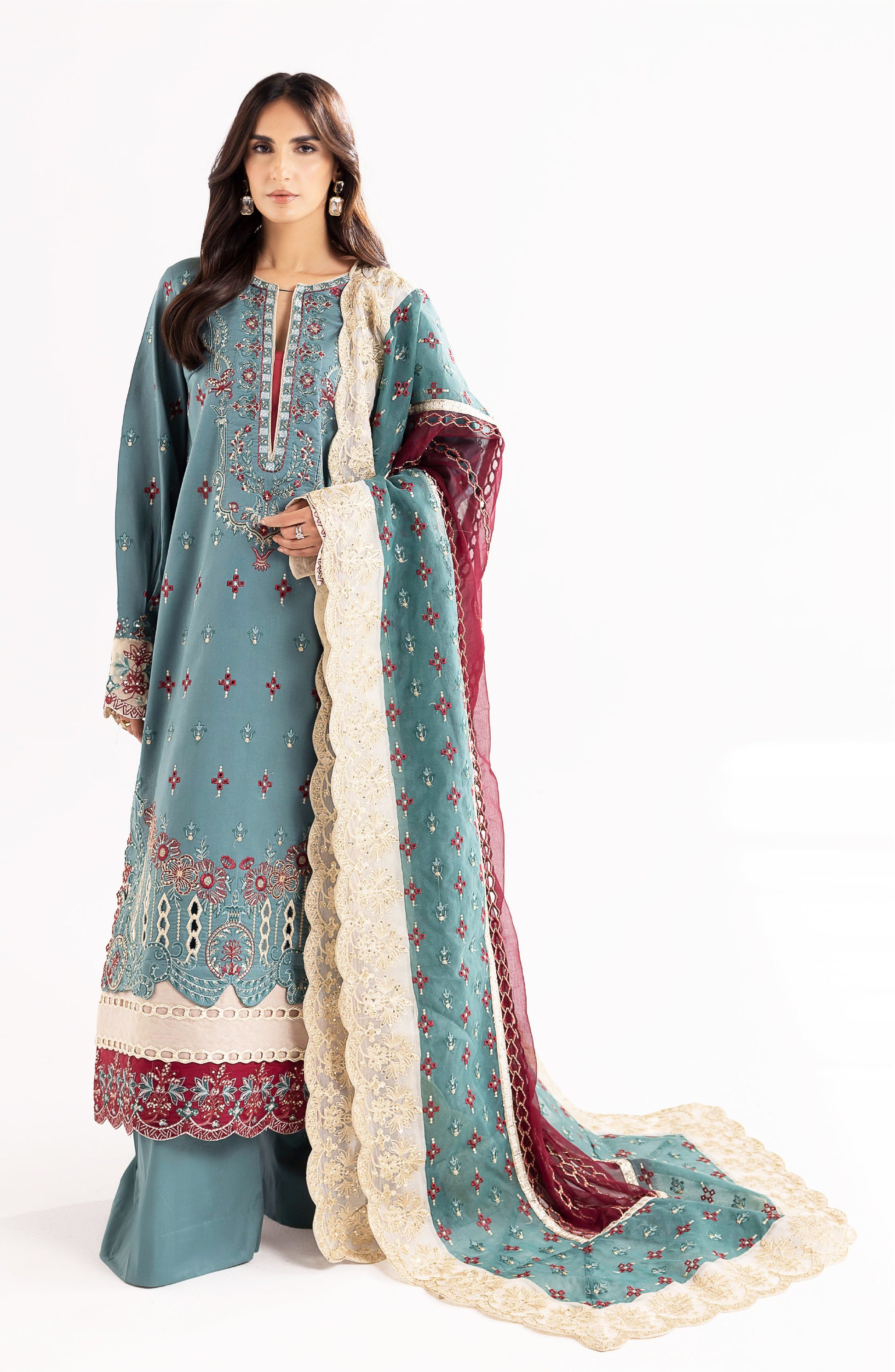 Maryum N Maria | Eid Luxury Lawn 24 | Laila - Pakistani Clothes for women, in United Kingdom and United States