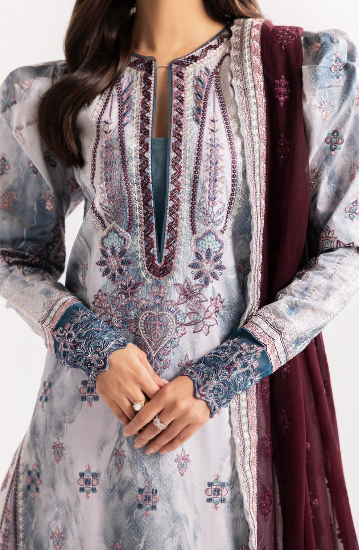 Maryum N Maria | Eid Luxury Lawn 24 | Jahanara - Hoorain Designer Wear - Pakistani Ladies Branded Stitched Clothes in United Kingdom, United states, CA and Australia