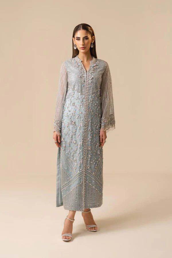 Jeem | Luxury Pret | MAYA BLUE - Hoorain Designer Wear - Pakistani Ladies Branded Stitched Clothes in United Kingdom, United states, CA and Australia