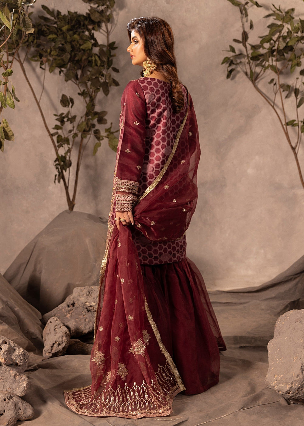 Diara Couture | Tabeer Formals | US-493 - PLUM