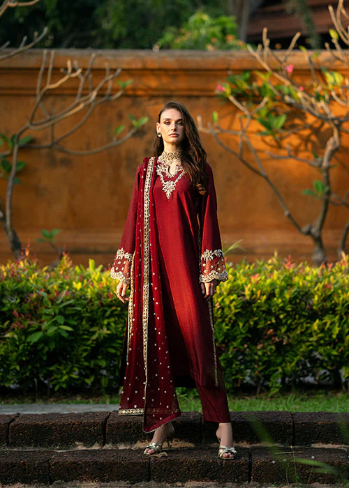 Mehak Yaqoob | Marvi Collection | Ruby - Hoorain Designer Wear - Pakistani Ladies Branded Stitched Clothes in United Kingdom, United states, CA and Australia