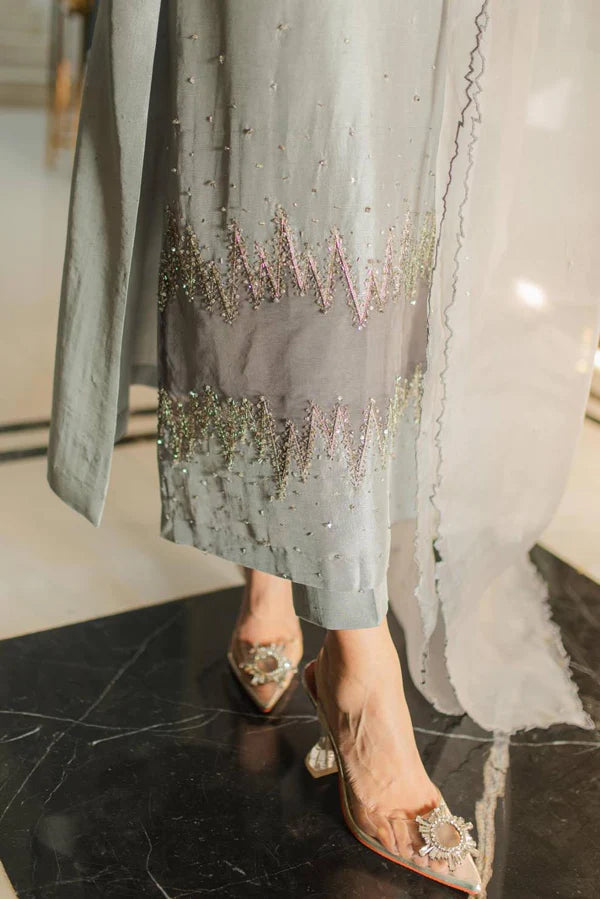 Jeem | Luxury Pret | MINK GREY - Pakistani Clothes for women, in United Kingdom and United States