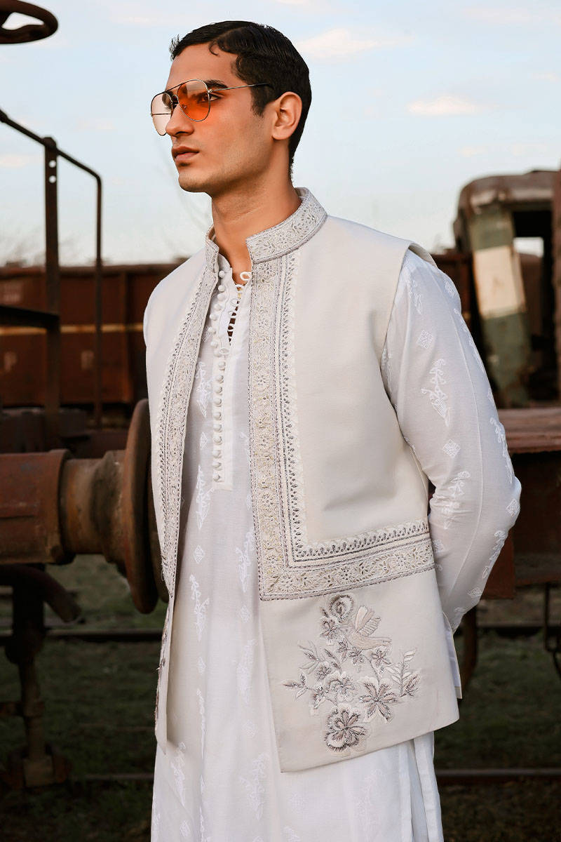 Pakistani Menswear | MNR-QAMAR-A - Pakistani Clothes for women, in United Kingdom and United States