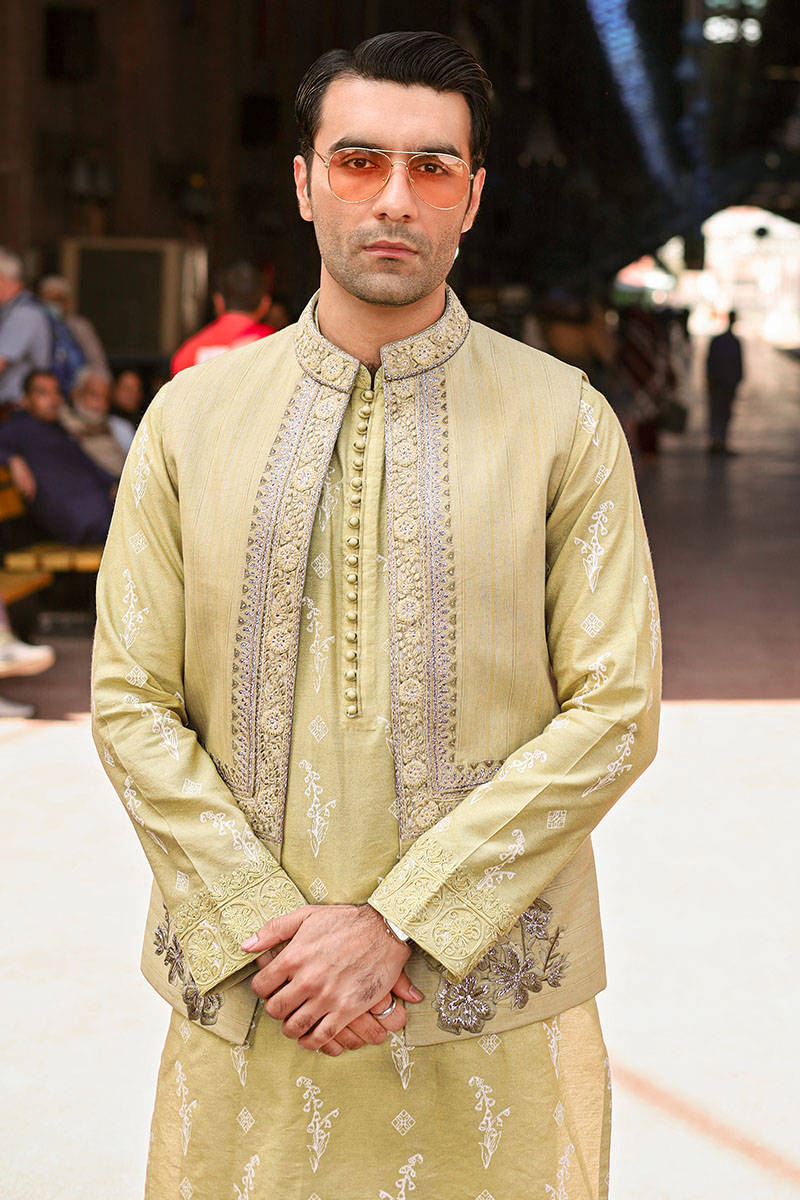 Pakistani Menswear | MNR-QAMAR-B - Pakistani Clothes for women, in United Kingdom and United States