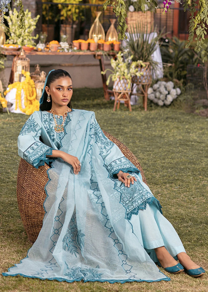 Mohagni | Muntazir Luxury Lawn 24 | CM-10 - Hoorain Designer Wear - Pakistani Ladies Branded Stitched Clothes in United Kingdom, United states, CA and Australia