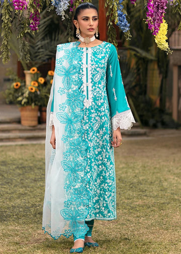 Mohagni | Muntazir Luxury Lawn 24 | MGZ-10 - Pakistani Clothes for women, in United Kingdom and United States