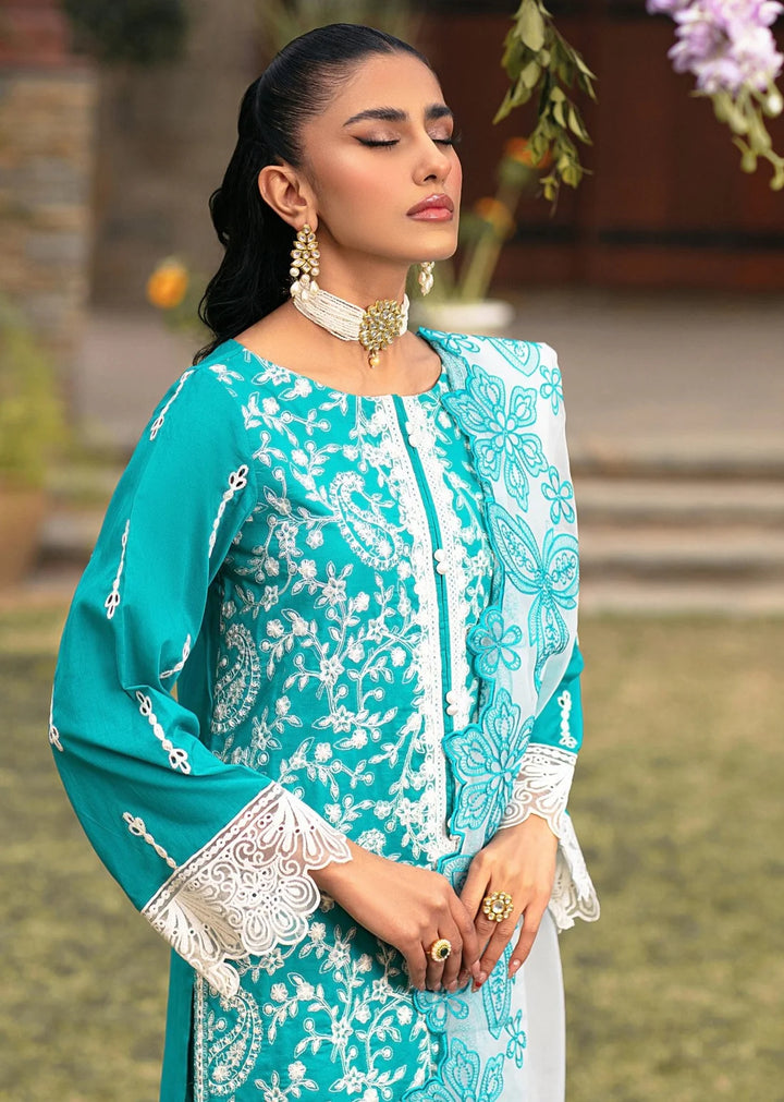 Mohagni | Muntazir Luxury Lawn 24 | MGZ-10 - Hoorain Designer Wear - Pakistani Ladies Branded Stitched Clothes in United Kingdom, United states, CA and Australia