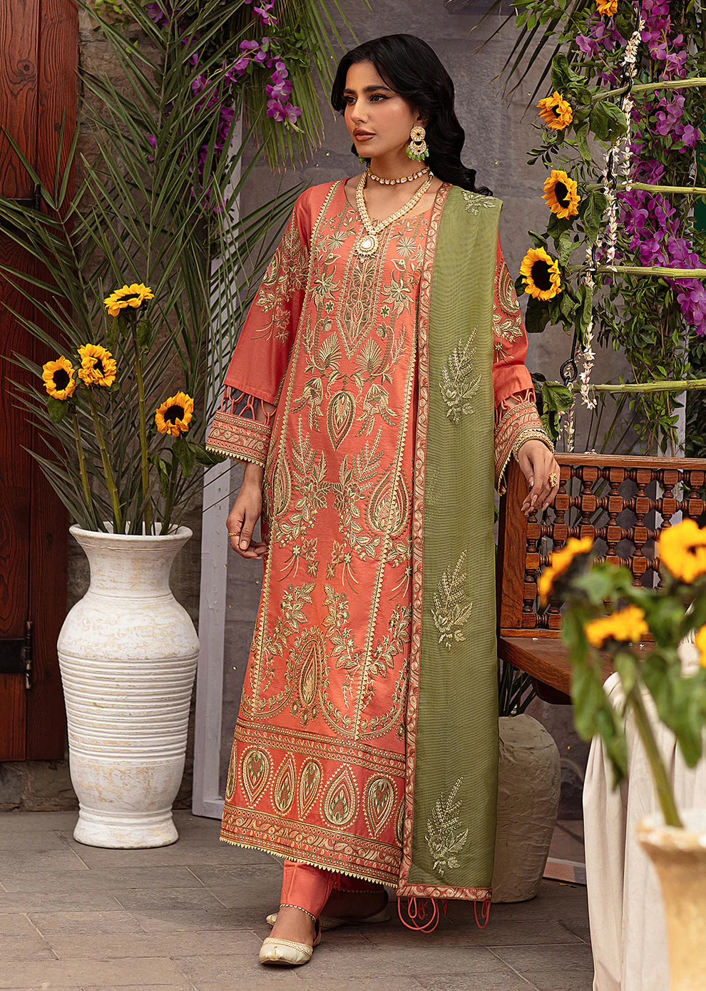 Mohagni | Muntazir Luxury Lawn 24 | CM-09 - Pakistani Clothes for women, in United Kingdom and United States