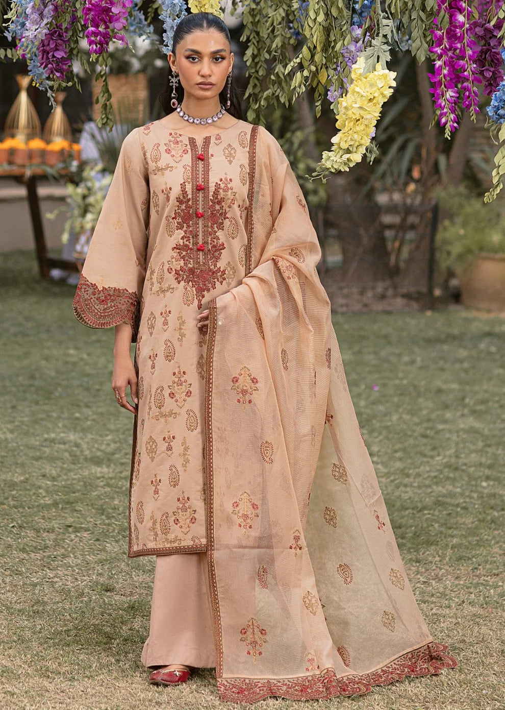 Mohagni | Muntazir Luxury Lawn 24 | CM-11 - Pakistani Clothes for women, in United Kingdom and United States