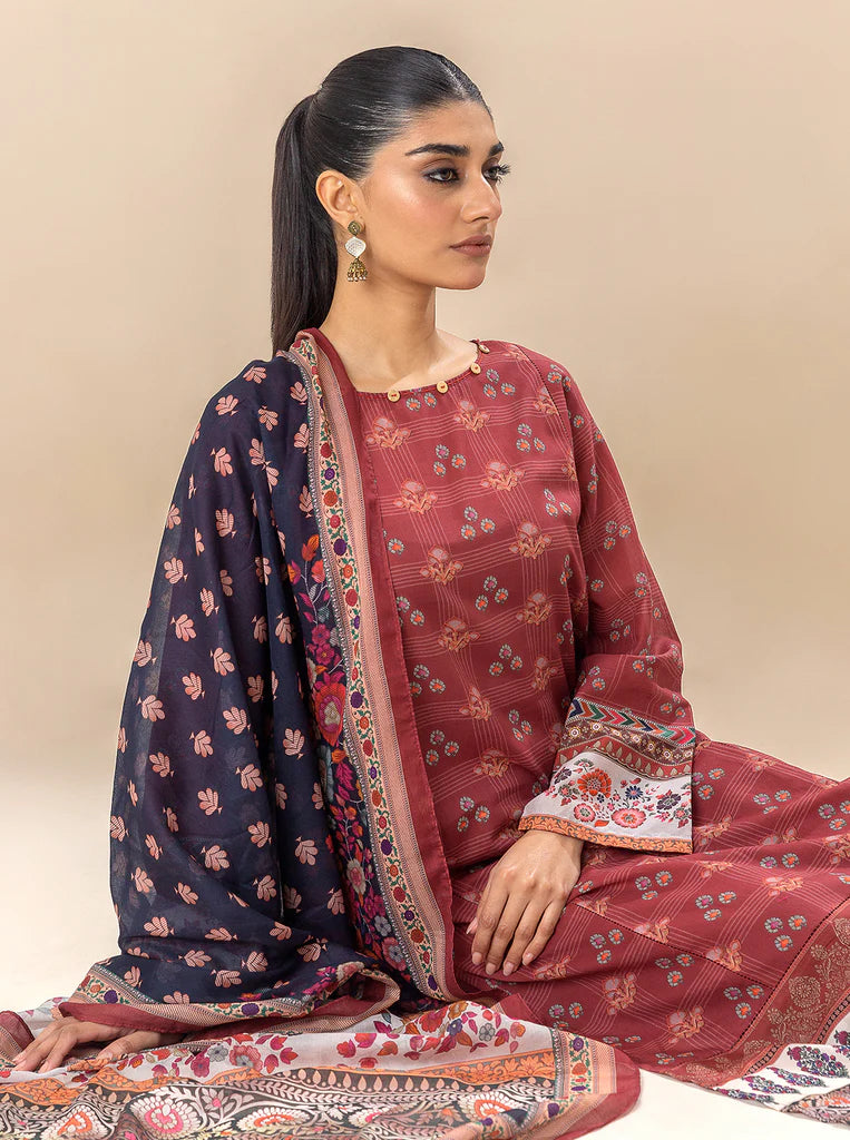 Morbagh | Lawn Collection 24 | ROYALTY RED - Pakistani Clothes for women, in United Kingdom and United States