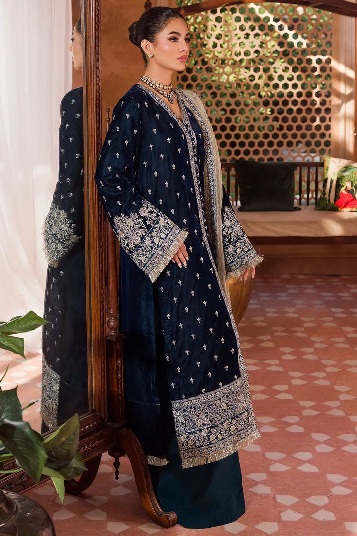 Motifz | Grand Velour Velvet Collection | 4406 - Hoorain Designer Wear - Pakistani Ladies Branded Stitched Clothes in United Kingdom, United states, CA and Australia