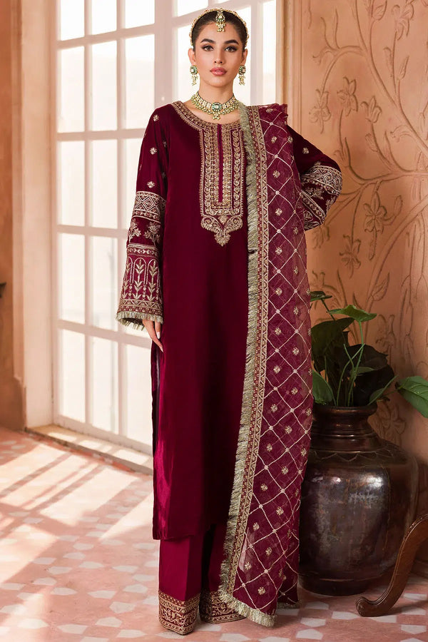Motifz | Grand Velour Velvet Collection | 4407 - Hoorain Designer Wear - Pakistani Designer Clothes for women, in United Kingdom, United states, CA and Australia