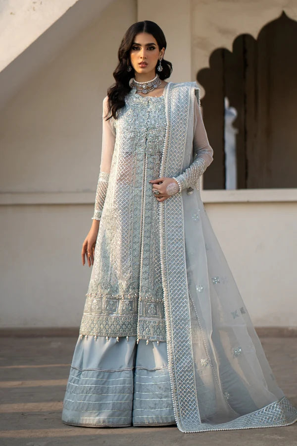 Ittehad | Dilruba Wedding Formals | ESDR75-SUT-BLU - Hoorain Designer Wear - Pakistani Ladies Branded Stitched Clothes in United Kingdom, United states, CA and Australia