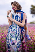 Mushq | Hemline The Secret Garden | BLUE MORPHO - Pakistani Clothes for women, in United Kingdom and United States