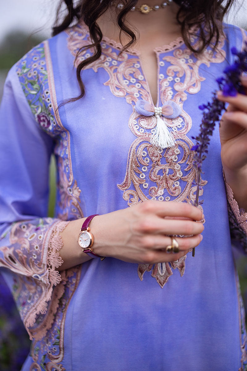 Mushq | Hemline The Secret Garden | PURPLE EMPEROR - Pakistani Clothes for women, in United Kingdom and United States