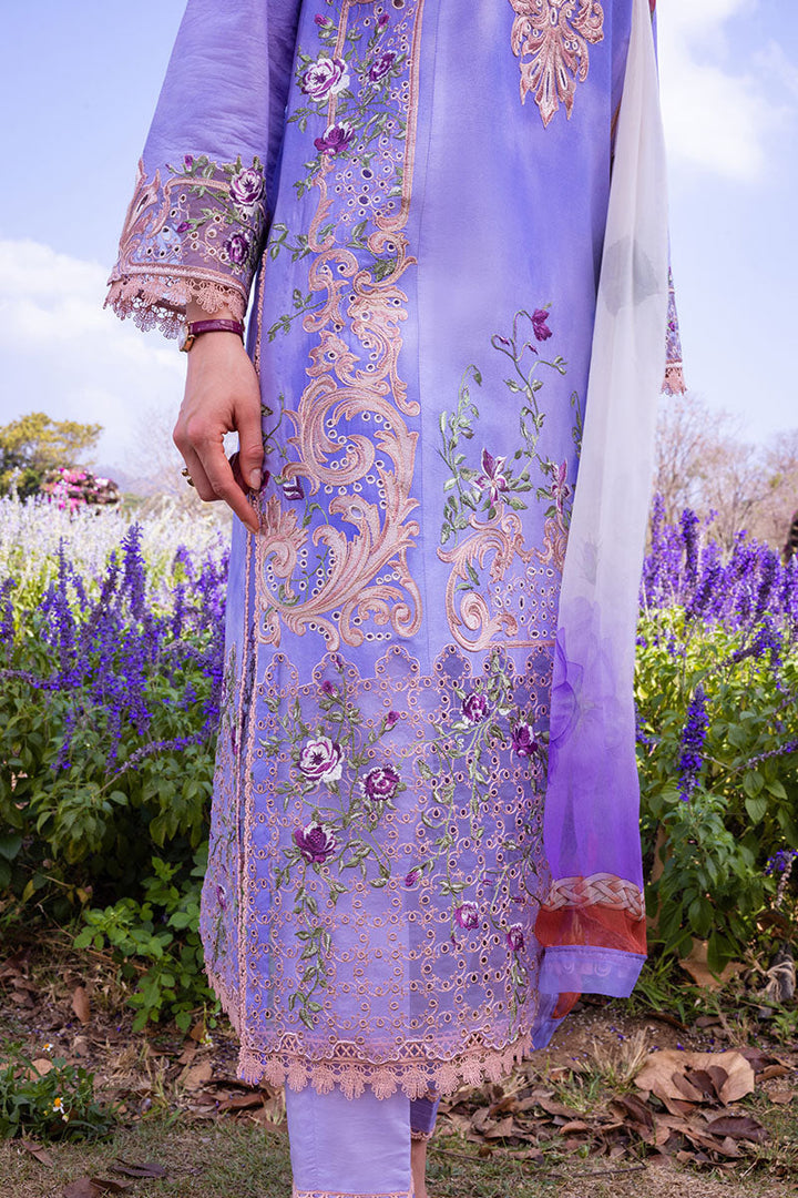 Mushq | Hemline The Secret Garden | PURPLE EMPEROR - Hoorain Designer Wear - Pakistani Ladies Branded Stitched Clothes in United Kingdom, United states, CA and Australia