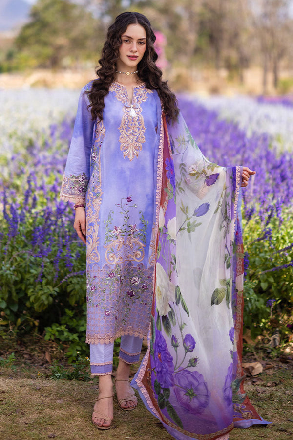 Mushq | Hemline The Secret Garden | PURPLE EMPEROR - Hoorain Designer Wear - Pakistani Ladies Branded Stitched Clothes in United Kingdom, United states, CA and Australia