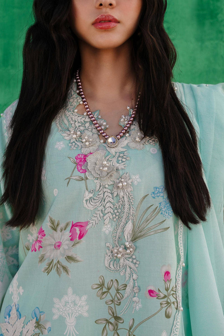 Sana Safinaz | Muzlin Spring 24 | M241-011B-CW - Hoorain Designer Wear - Pakistani Ladies Branded Stitched Clothes in United Kingdom, United states, CA and Australia